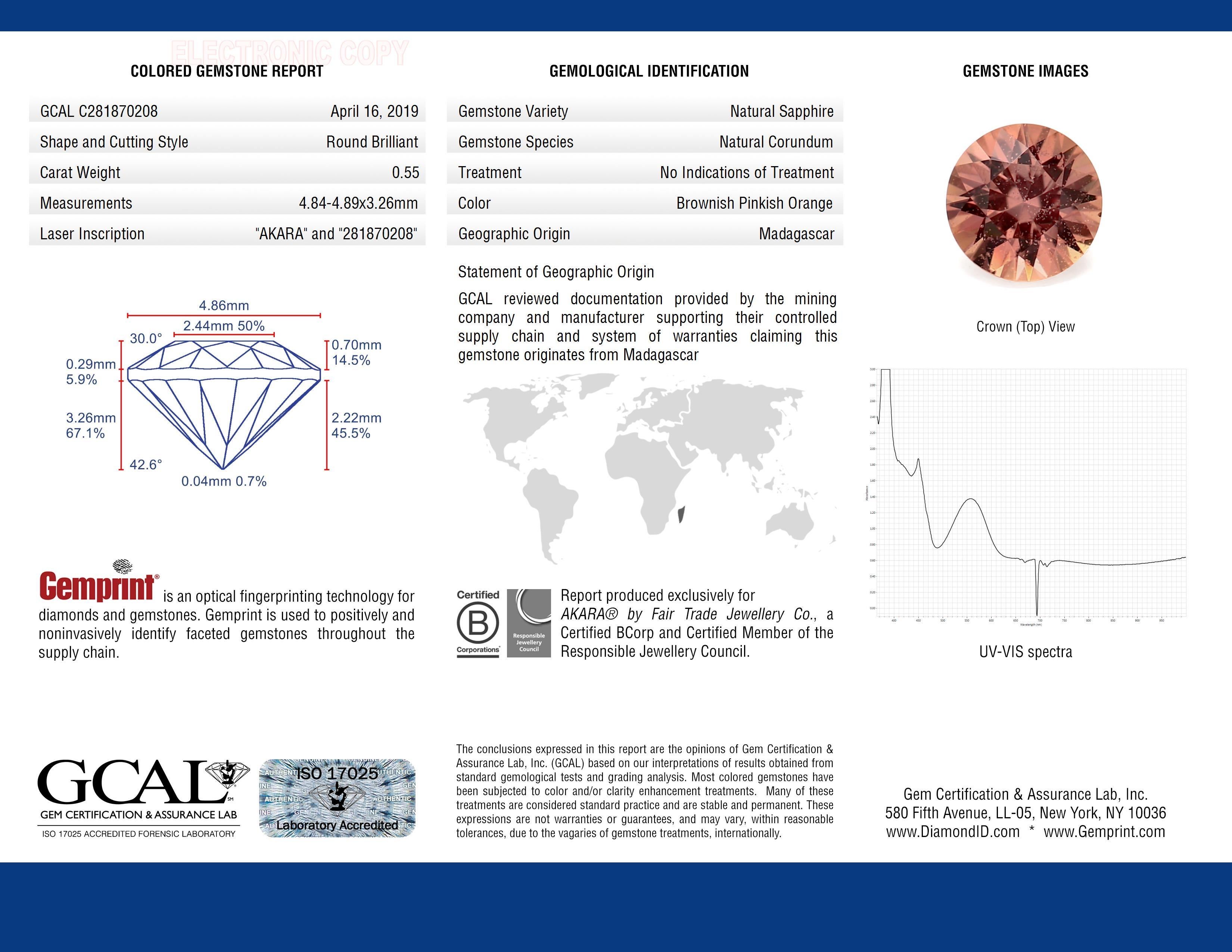 Sunset Arch Ring, Certified Montana & Madagascar Sapphires & Canadian Diamonds In New Condition For Sale In Toronto, CA