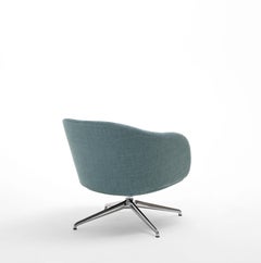 Sunset Armchair in Avant Après Grey with Polished Aluminum Feet by Nicola Pavan