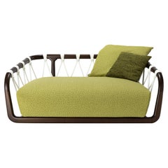 Sunset Basket Small Barrique + Green Sofa by Paola Navone