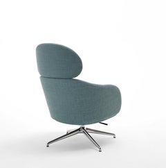 Sunset Bergère Chair in Avant Après Grey with Aluminum Feet by Nicola Pavan