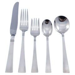 Sonnenuntergang von Allan Adler Sterling Silber Besteck Set 8 Service 40 pieces Abendessen