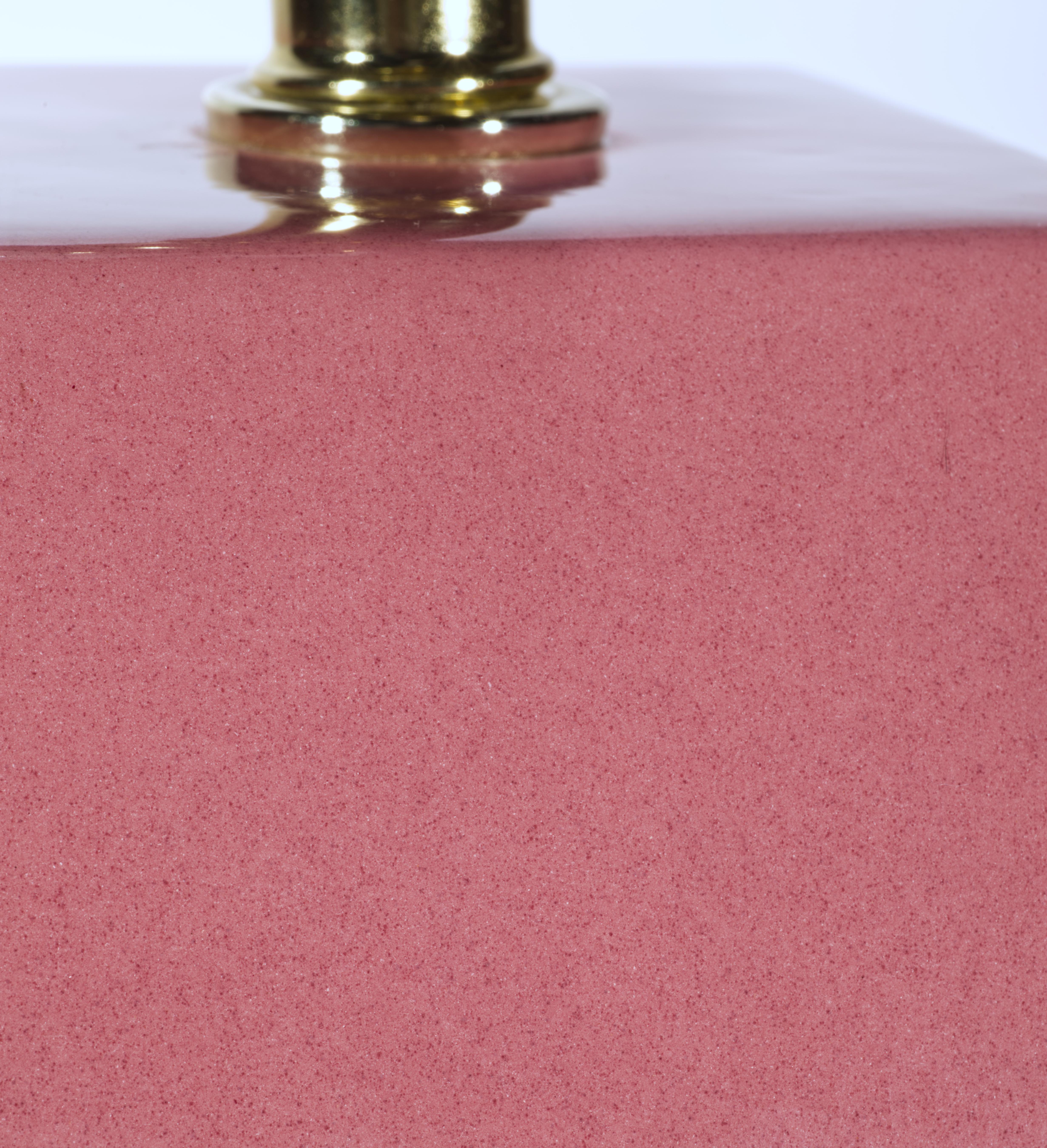 Smaltato Sunset Lamps, grande lampada da tavolo scultorea con urna rosa, anni '60-'70 in vendita