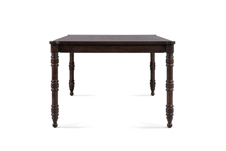 American Sunset Dining Table in Dark Walnut by August Abode For Sale