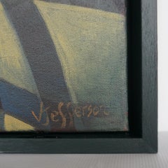 'Sunset Dogs' A Contemporary Oil on Canvas Painting by Vera Jefferson, 2024