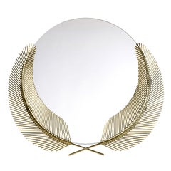 Grande specchio in bronzo Sunset di NikKA ZUPANC di Ghidini 1961