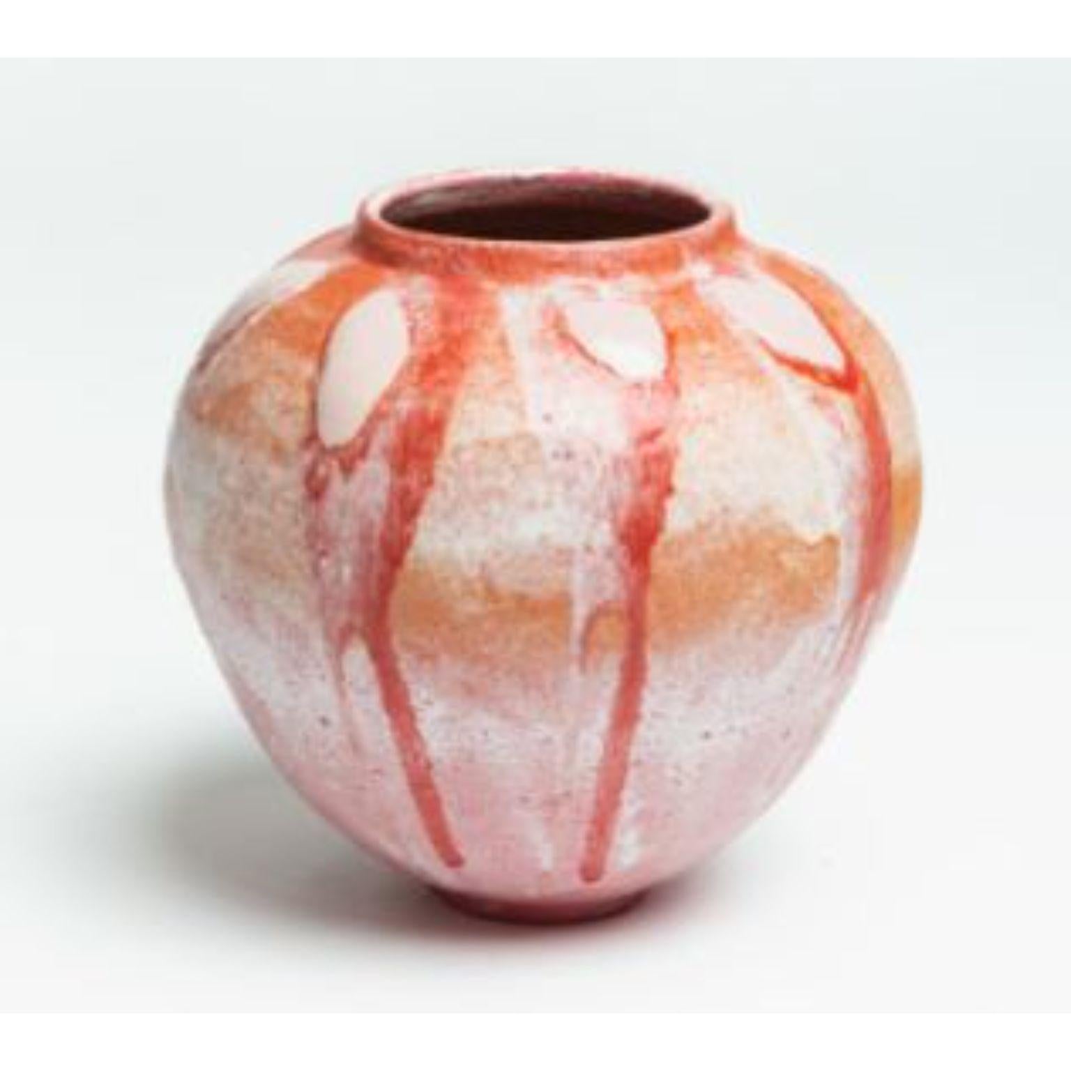 Sunset Moon vase by Arina Antonova
Dimensions: H 33 x D 33 cm
Materials: Stoneware, porcelain, glaze.

Born in Sewastopol (Crimea), I was surrounded by the natural variety of the coastal Black Sea views with rocky beaches and picturesque