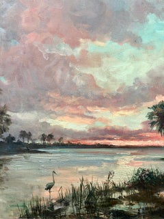 "Sunset on the Glades" Florida Highwaymen Painting