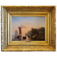 "Sunset on the River" by Hermann Rudolf Hardoff