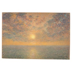 Un coucher de soleil au-dessus de la mer, Jan de Clerck (1884-1964)