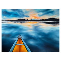 Sunset Paddle 2, Oil on Canvas 2022