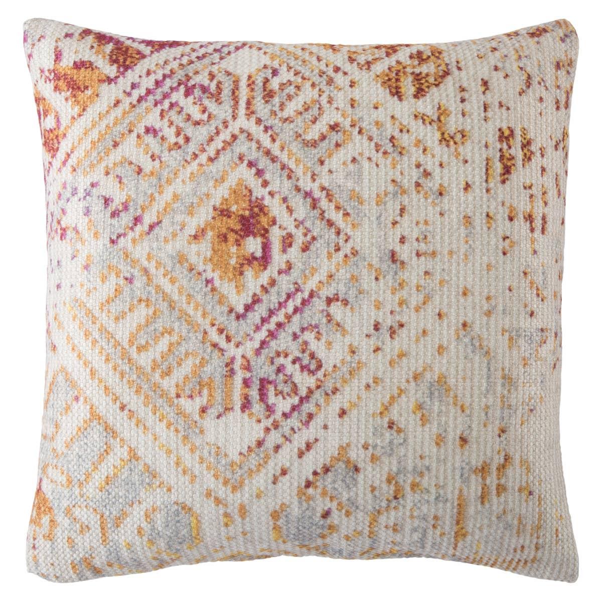 Cotone Cuscino da lancio Boho rosa e arancione Sunset in vendita
