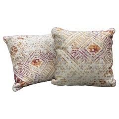 Cojín Boho Puesta de Sol Rosa y Naranja