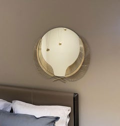 Sunset Polished Brass Mirror Large by Ghidini 1961, Italy