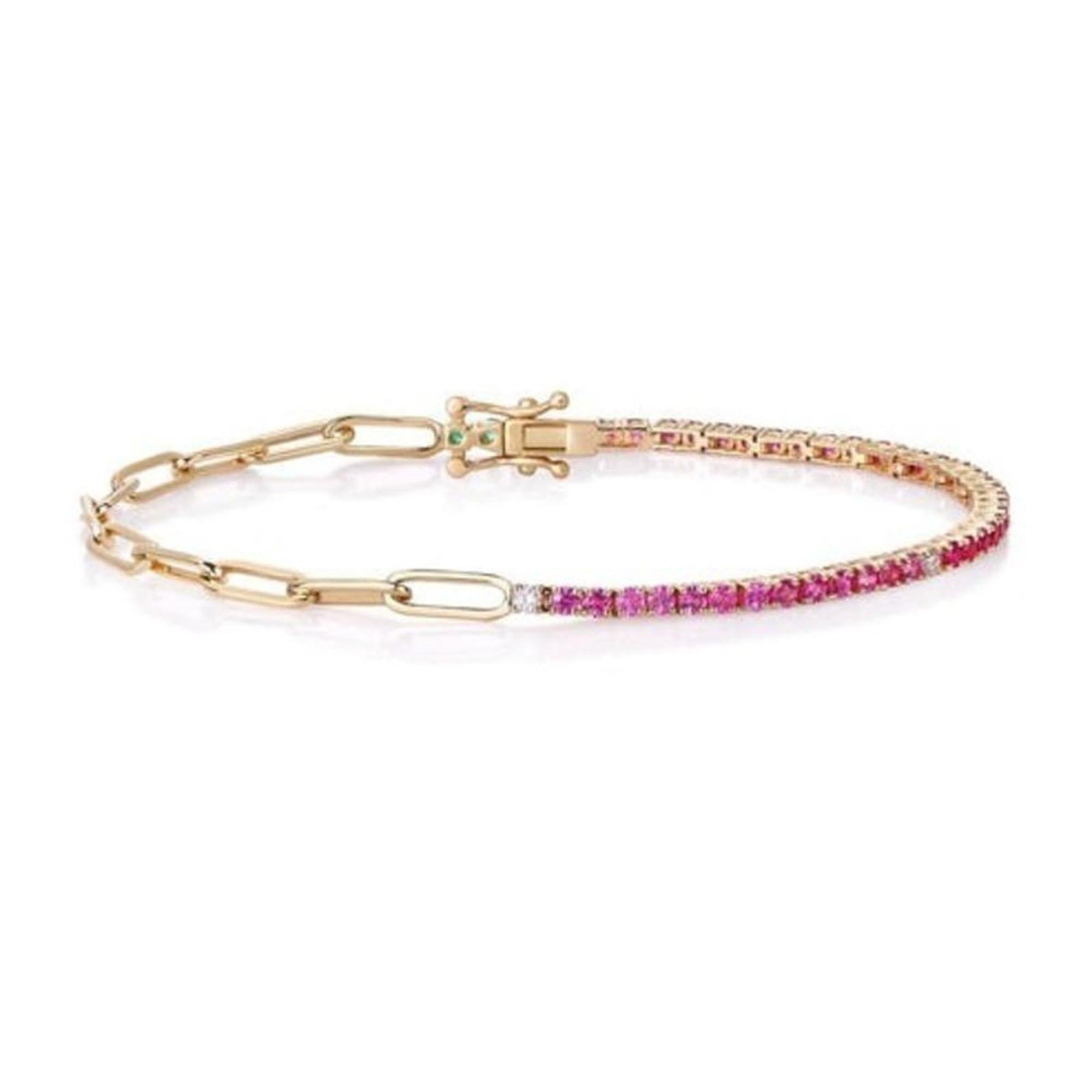 Bracciale Eterno A Link con Diamanti in vendita