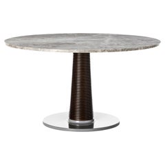 Sunset Round Barrique + Sahara Grey Coffee Table by Paola Navone