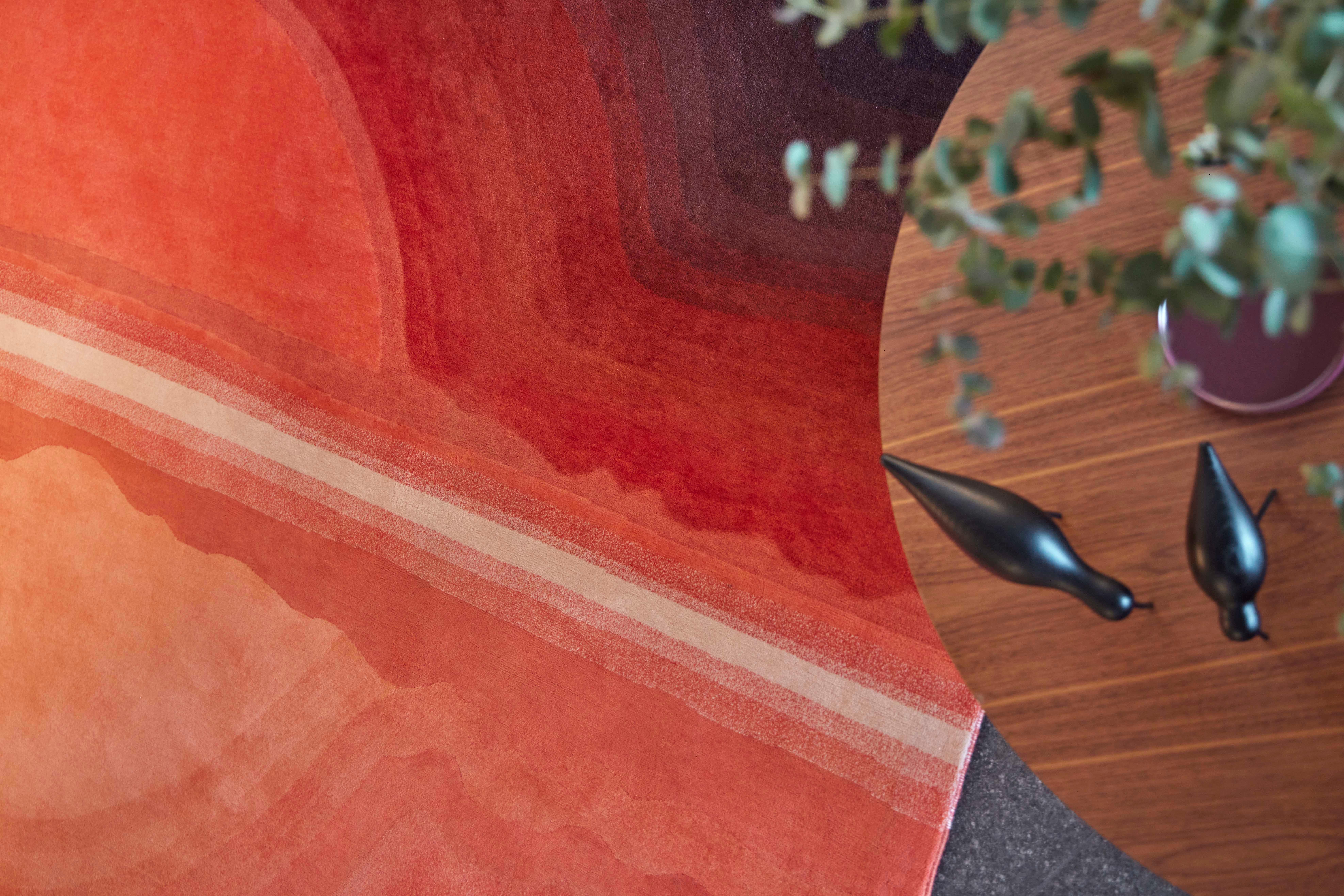 Contemporary Sunset Rug by Gandia Blasco For Sale