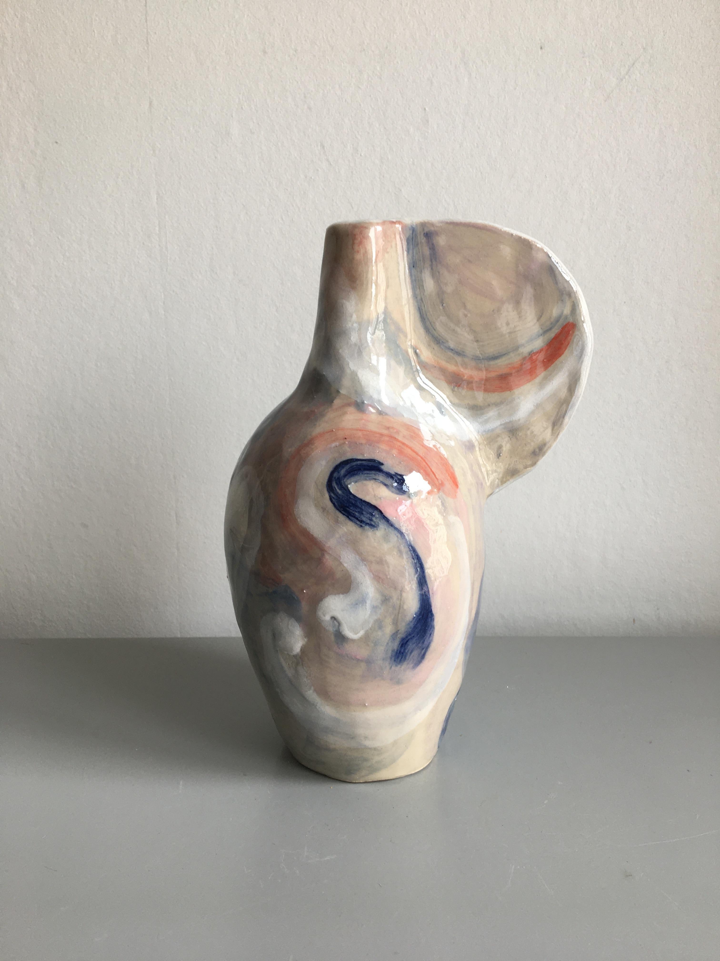 South African Sunset Sculpture Vase by Maria Lenskjold For Sale