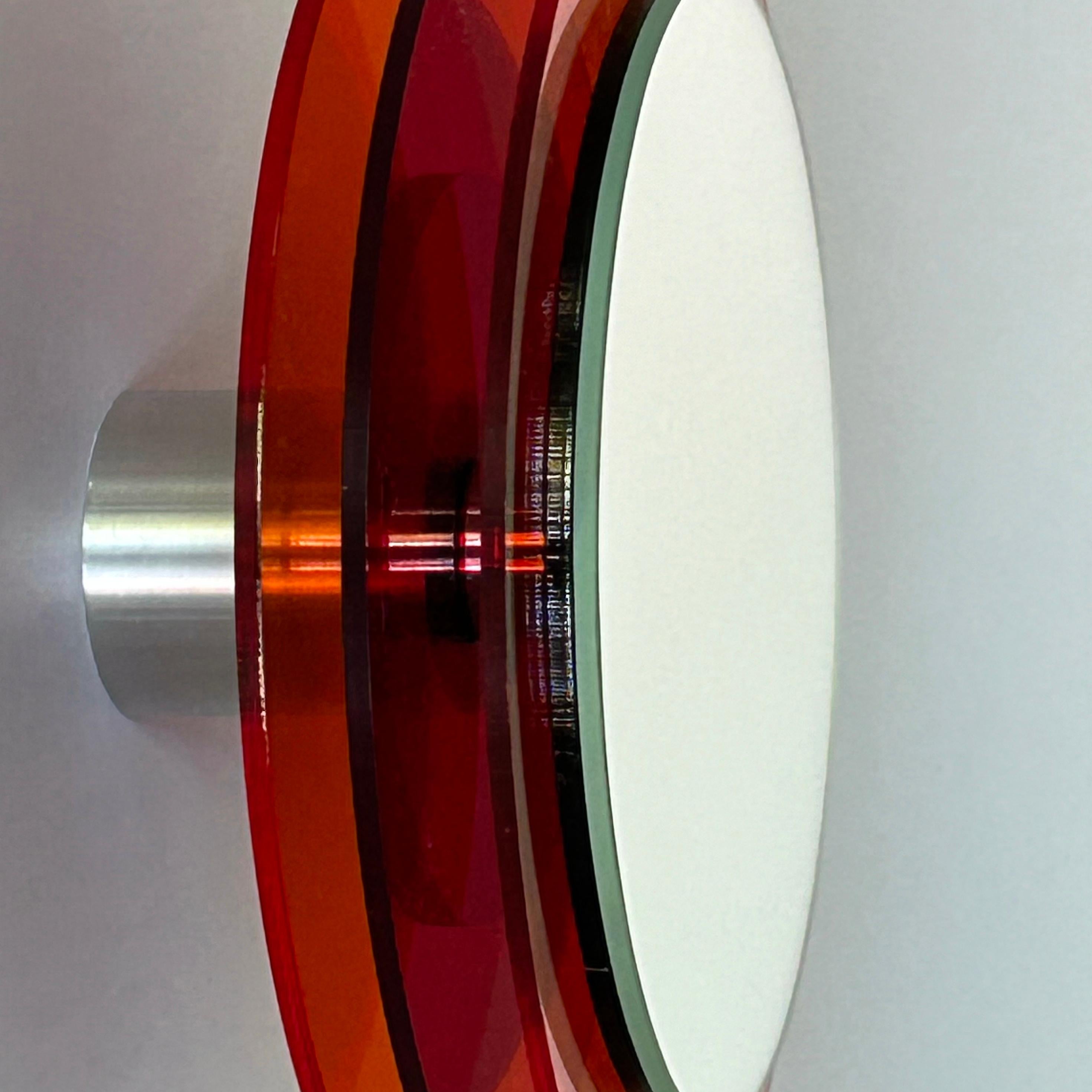 Sunset Set 2a, Specchi da parete con plexiglass, design scultura di Andreas Berlin in vendita 5
