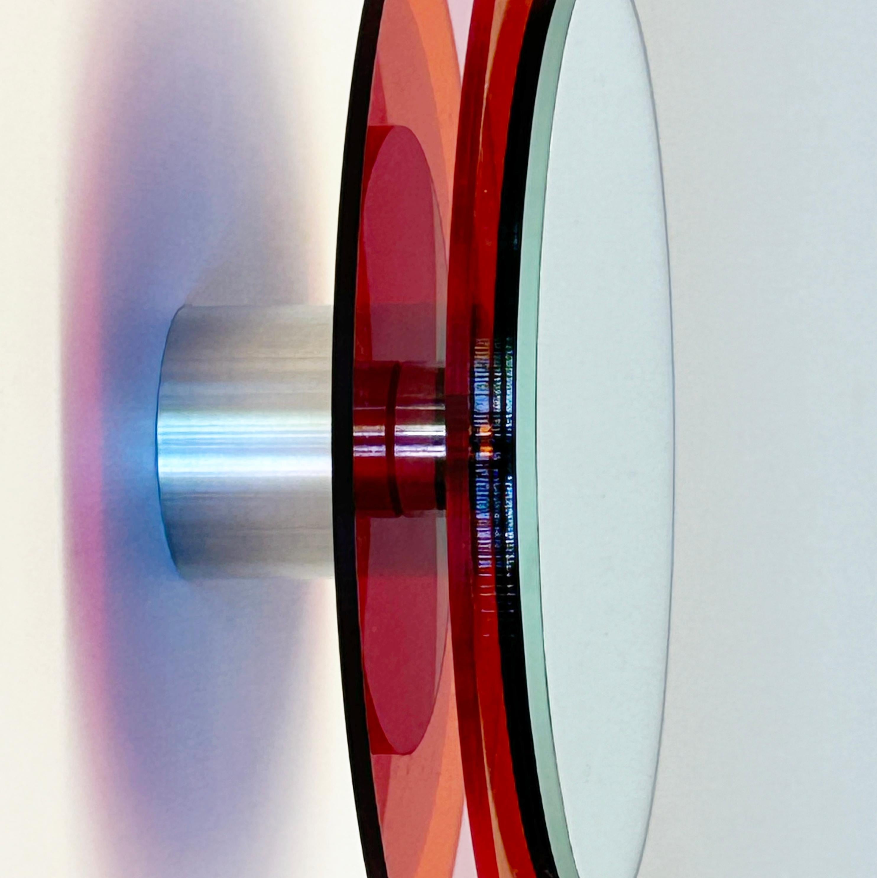 Sunset Set 2a, Specchi da parete con plexiglass, design scultura di Andreas Berlin in vendita 2