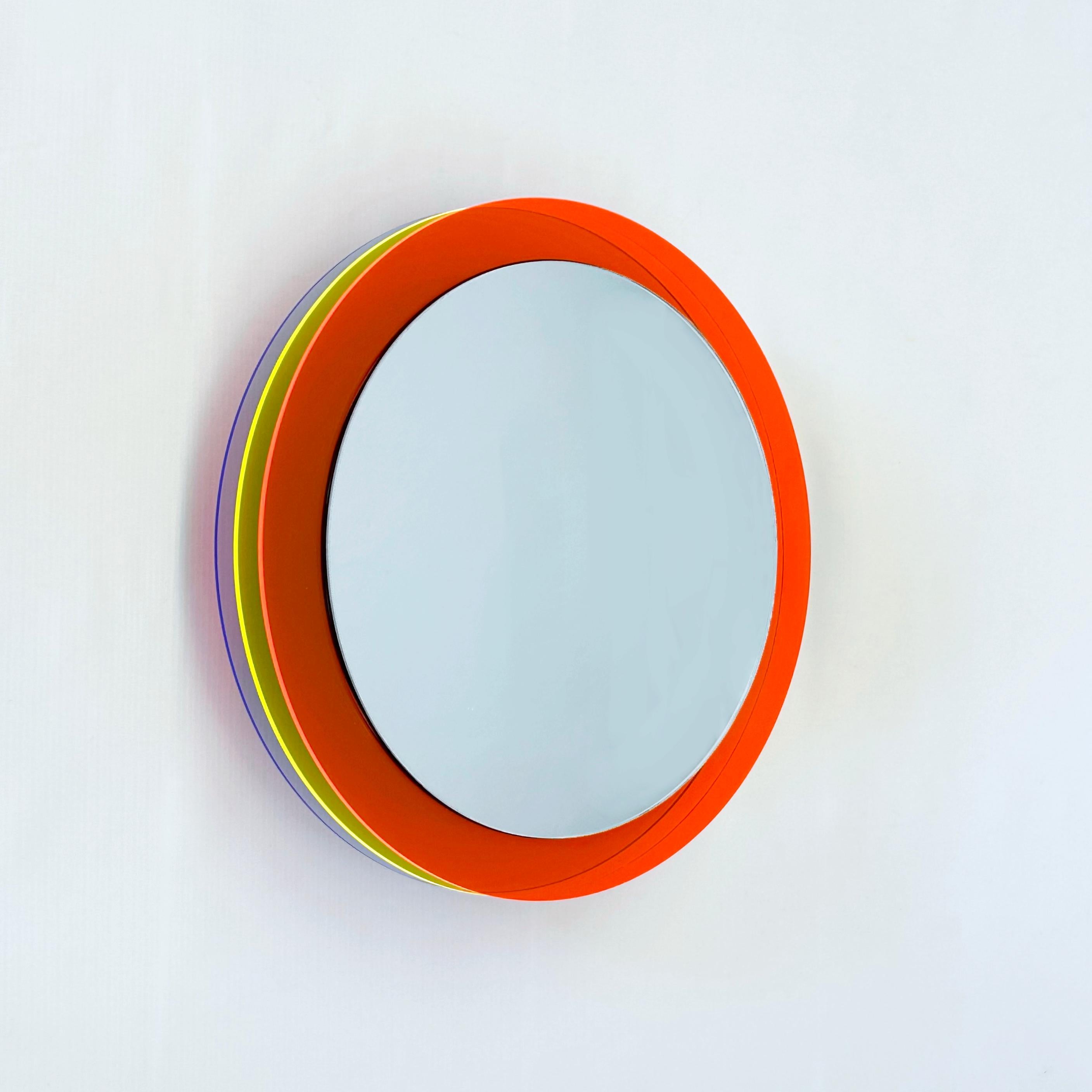 Sunset Set 2b, specchi da parete con plexiglass, scultura di design di Andreas Berlin in vendita 5