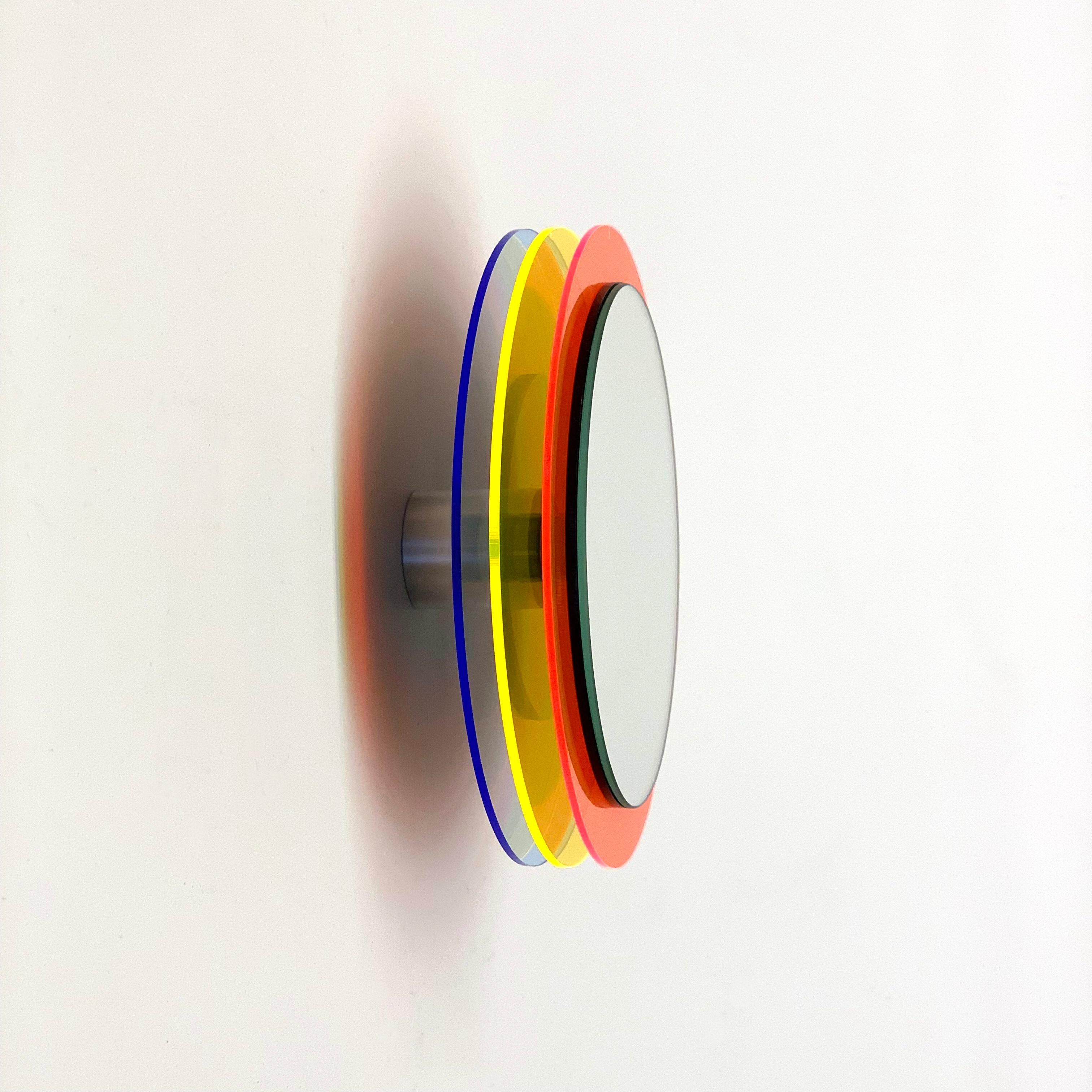 XXI secolo e contemporaneo Sunset Set 2b, specchi da parete con plexiglass, scultura di design di Andreas Berlin in vendita