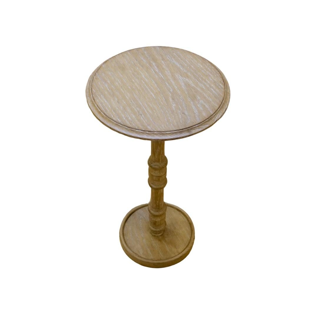 The new one added to the Sunset Collection, a study in balance and detail. Designed to layer effortlessly beside a chair or sofa, this table is the perfect perch for a drink, book, or decorative moment.

Shown here in our Riviera Oak finish. Also in