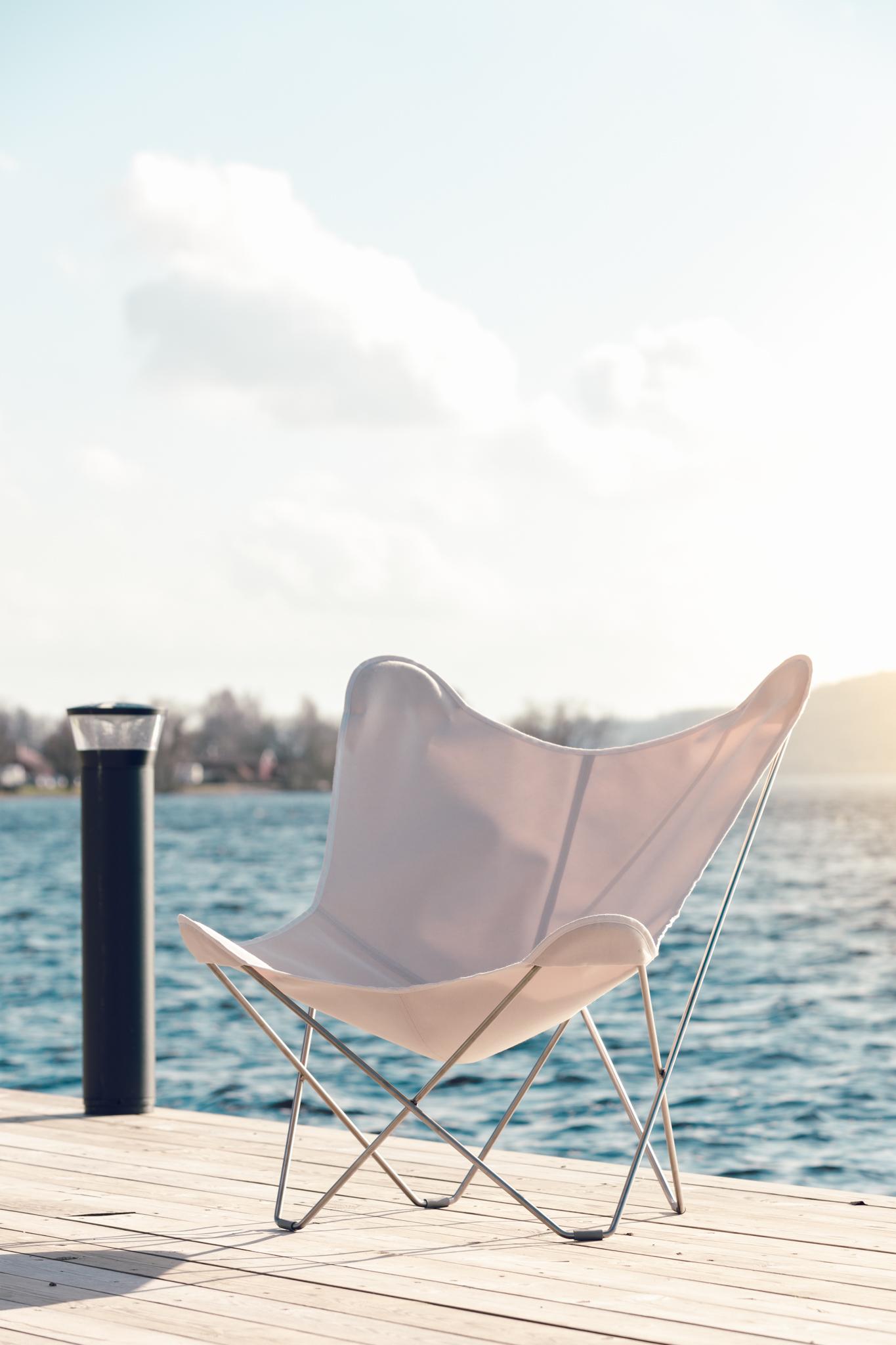 Silla de exterior Sunshine Mariposa de Cuero Design Sueco en venta