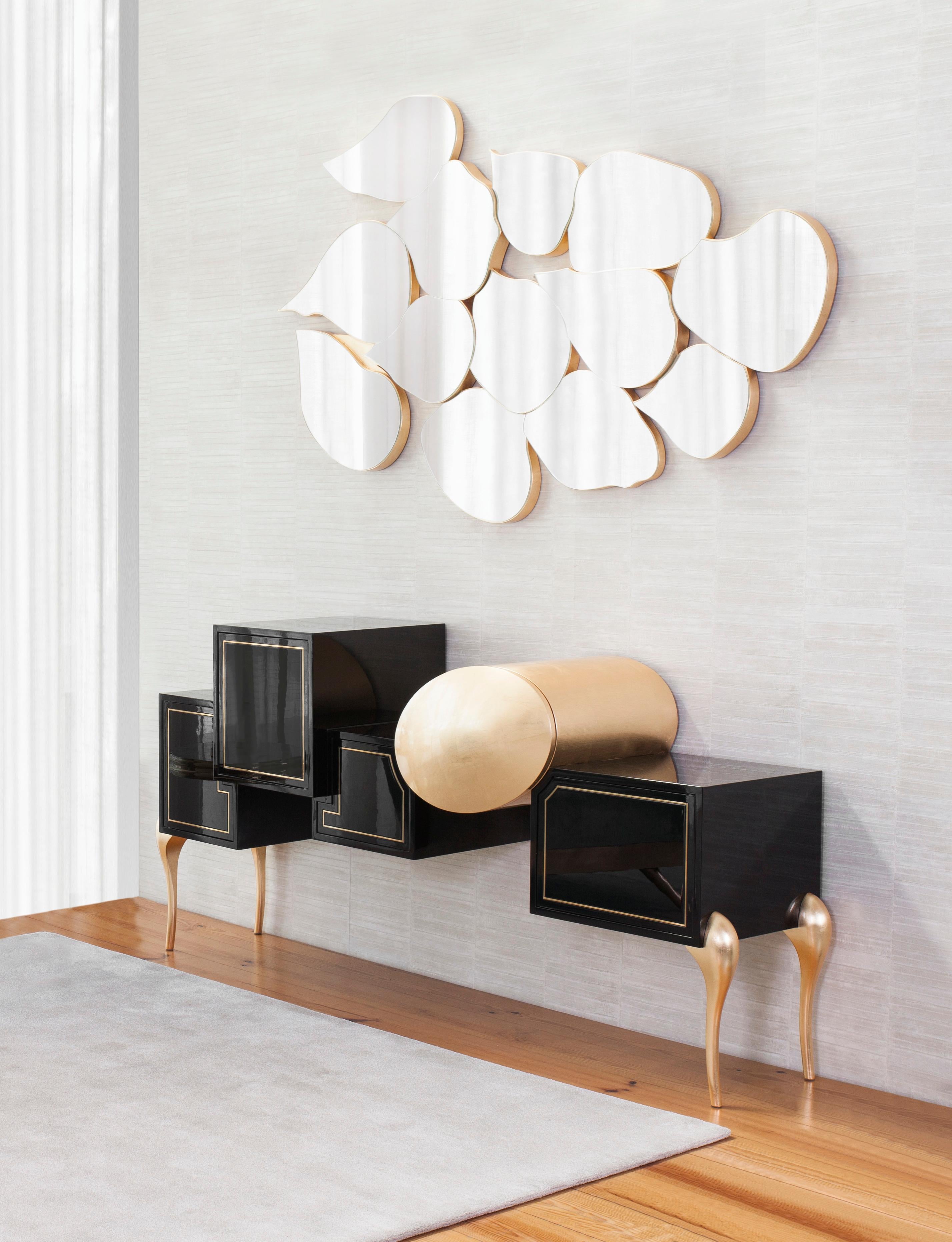 Sunshine Sideboard, Modern Collection, Handcrafted in Portugal - Europe by GF Modern.

The Sunshine art deco sideboard plays with the light and shade of geometric shapes, presenting a unique and distinctive design for contemporary interiors. The