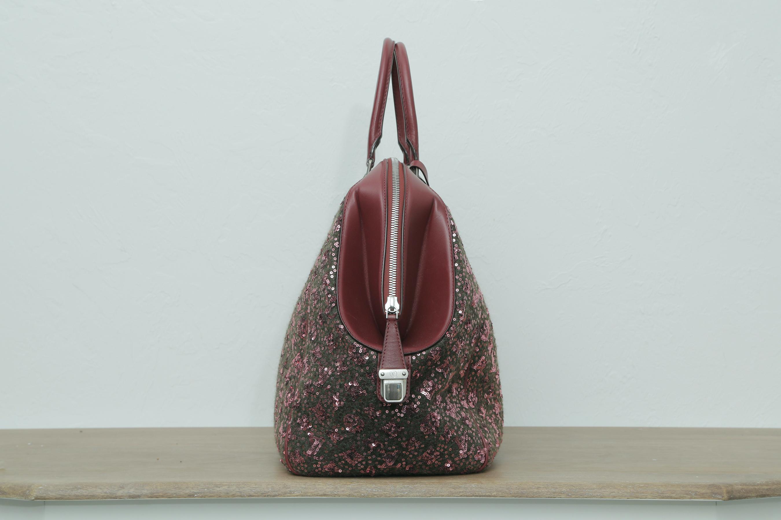 Sunshine Winter 2012 Limited Edition Express North South Burgundy Leather Sequin 1