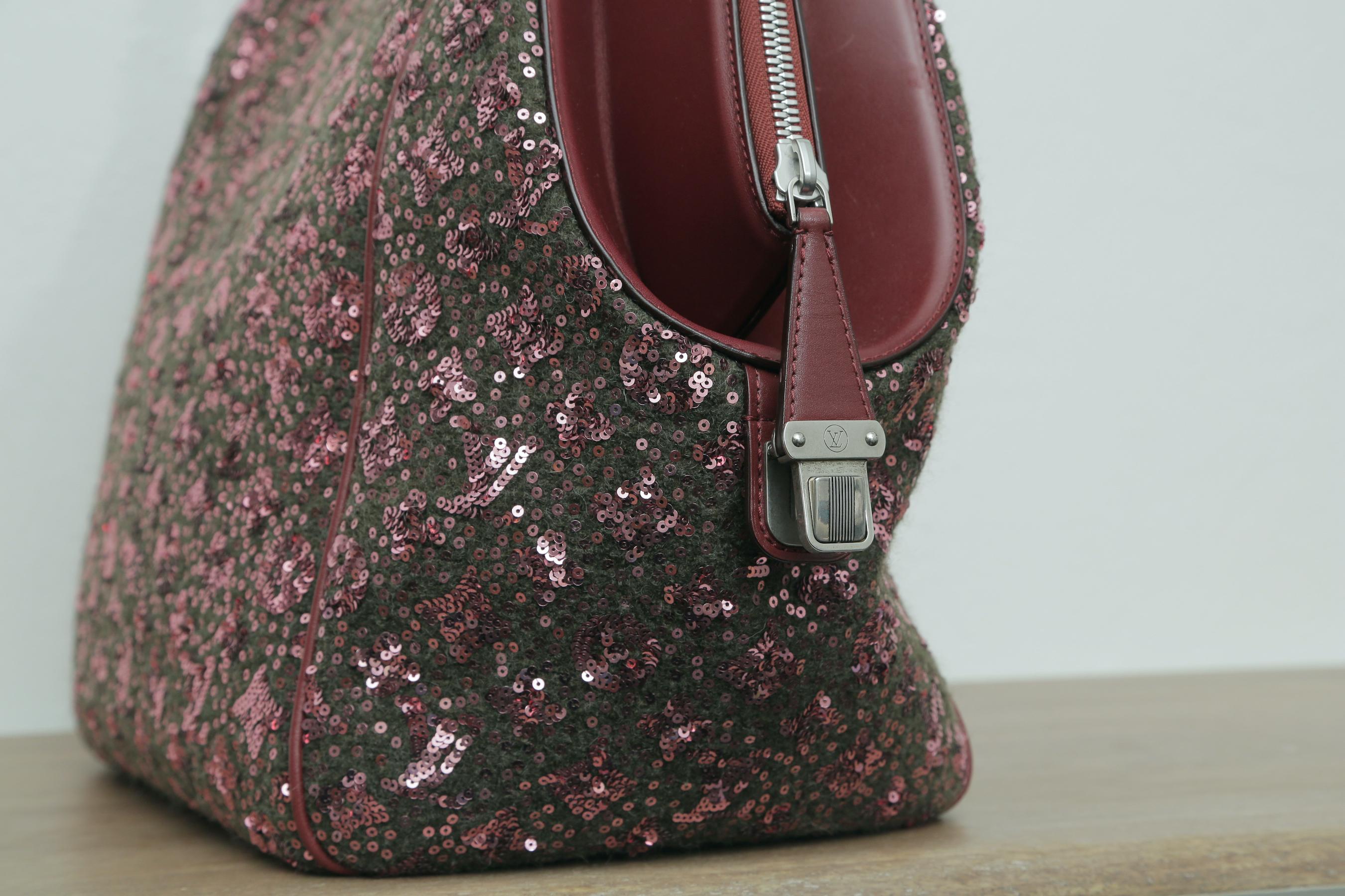 Sunshine Winter 2012 Limited Edition Express North South Burgundy Leather Sequin 2