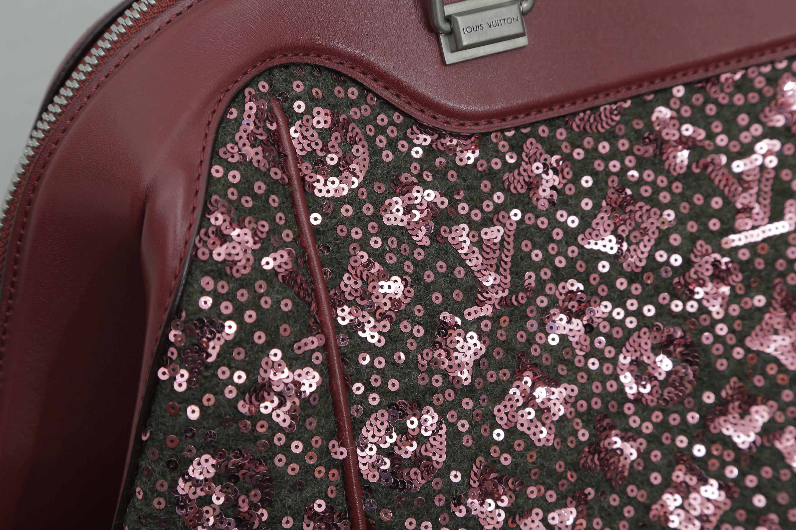 Sunshine Winter 2012 Limited Edition Express North South Burgundy Leather Sequin 3