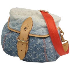 Sunshine  Womens  shoulder bag M93182  blue Leather