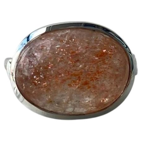 Sunstone silver ring For Sale