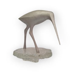 `Suokurppa`or Bog Snipe bird sculpture by Tapio Wirkkala for Kultakeskus