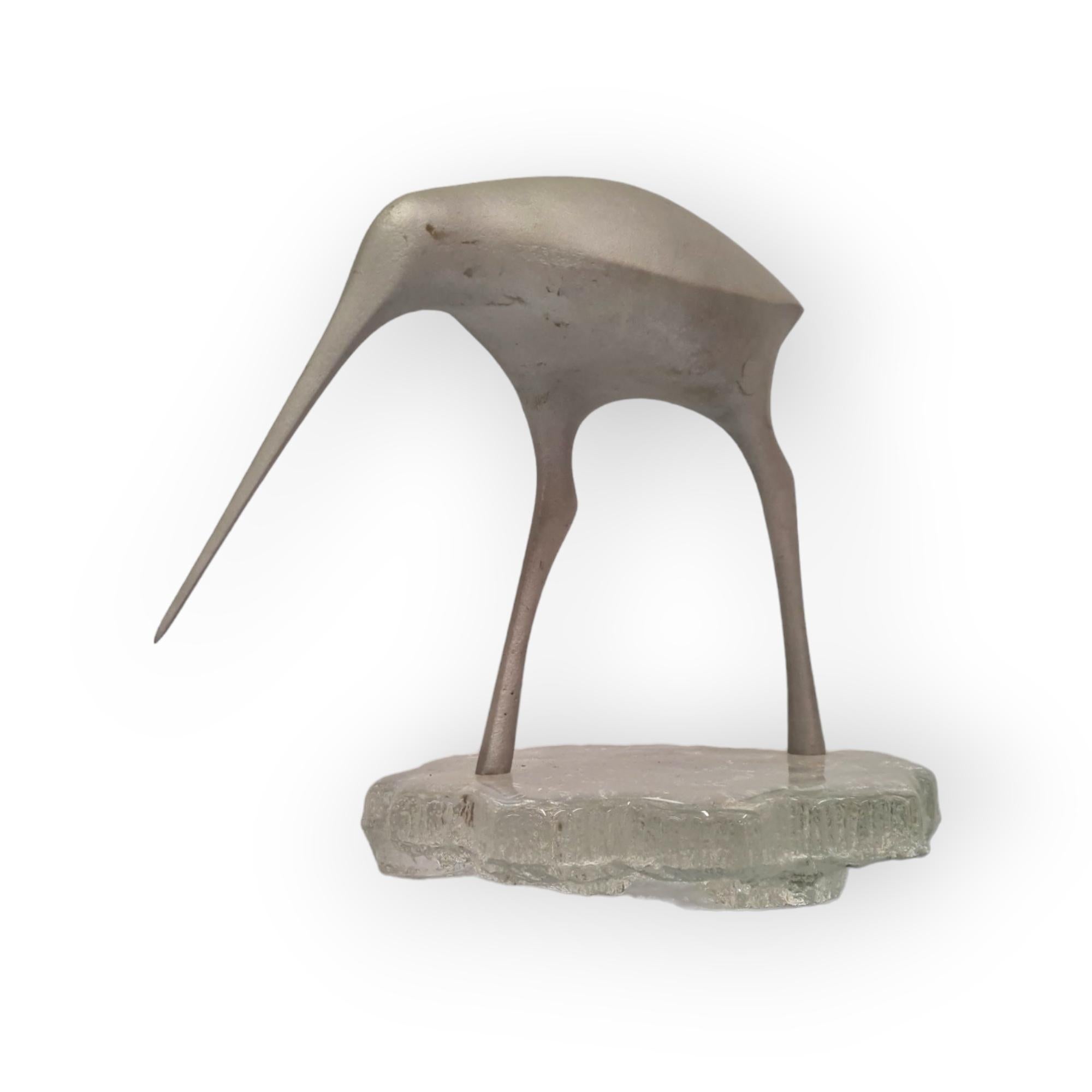 Scandinavian Modern `Suokurppa`or Bog Snipe bird sculpture by Tapio Wirkkala for Kultakeskus
