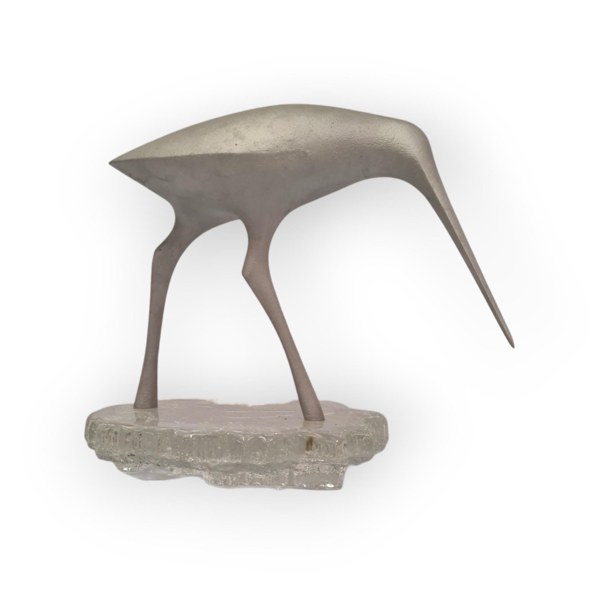 Finnish `Suokurppa`or Bog Snipe bird sculpture by Tapio Wirkkala for Kultakeskus