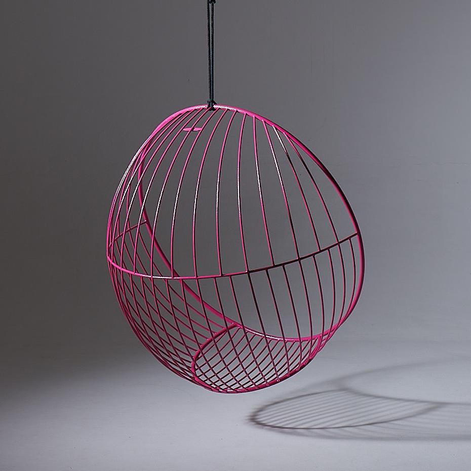 pink bubble chair