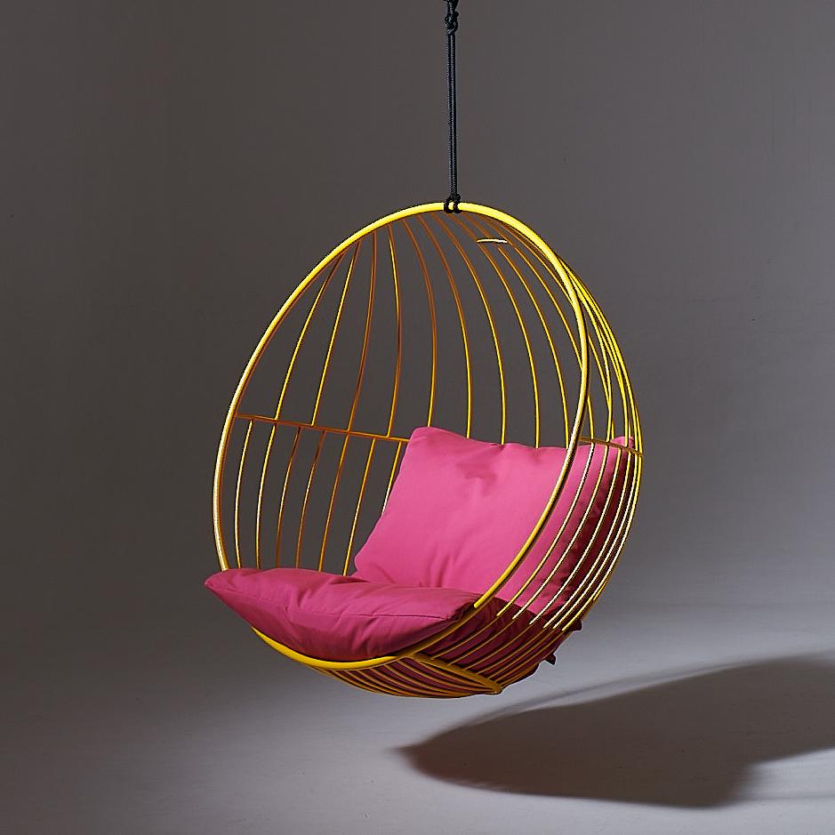 South African Supended Chair Bubble in Pink For Sale