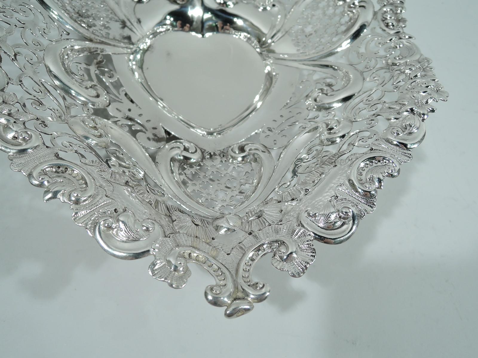 American Super Big and Super Romantic Sterling Silver Heart Bowl by Gorham