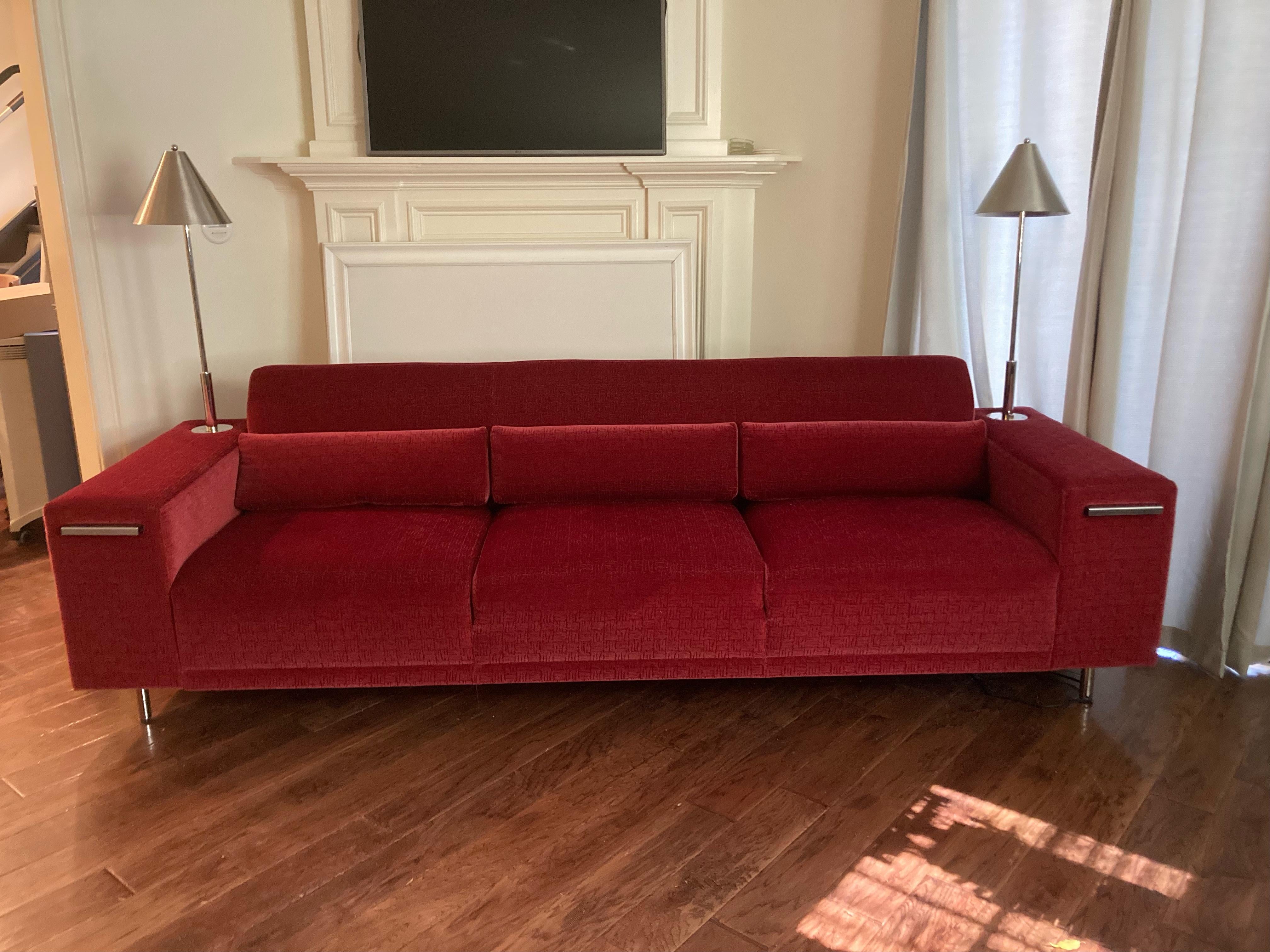 raspberry couch