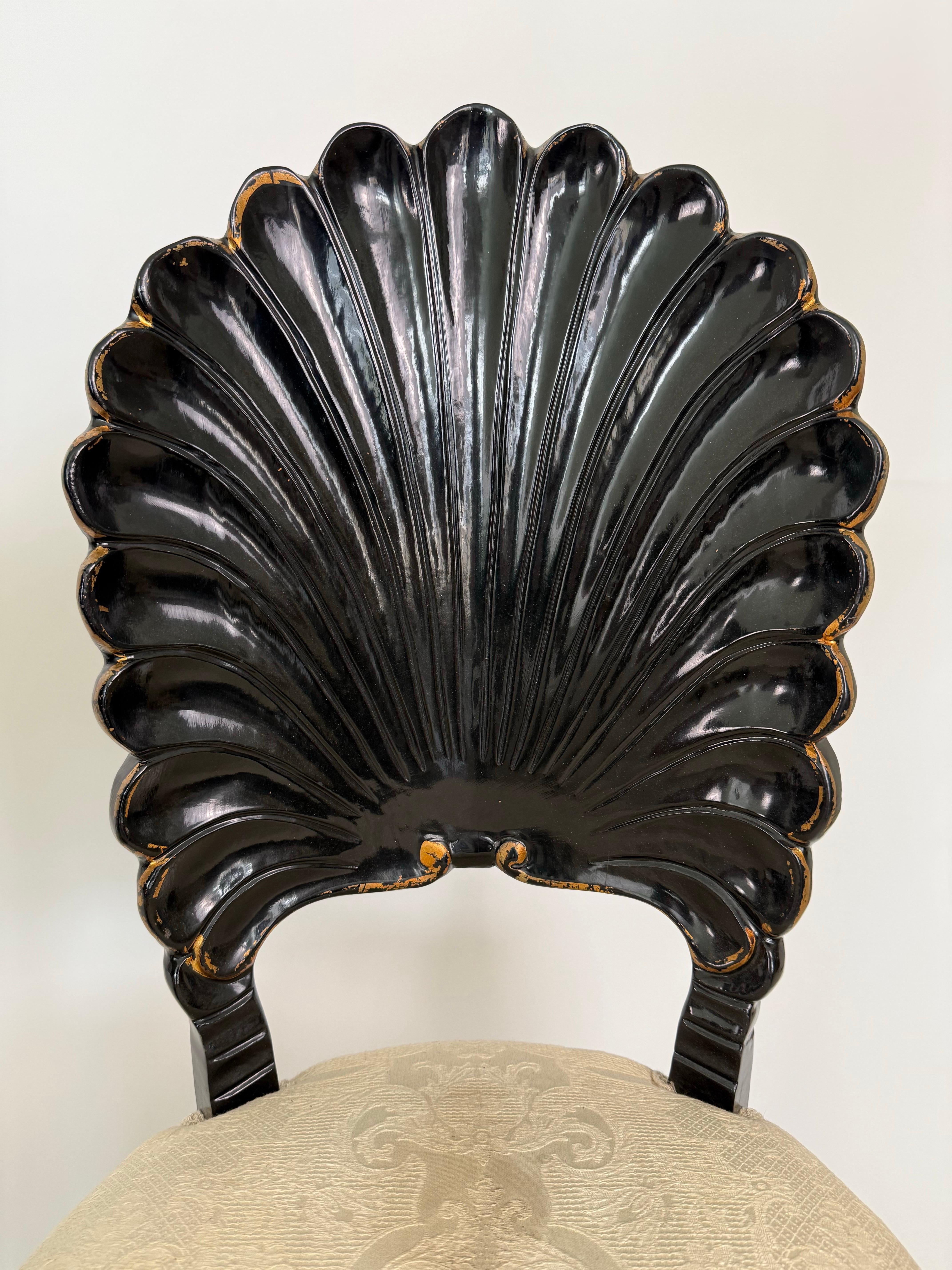 Late 20th Century Super Chic Clamshell Dining Chairs For Sale