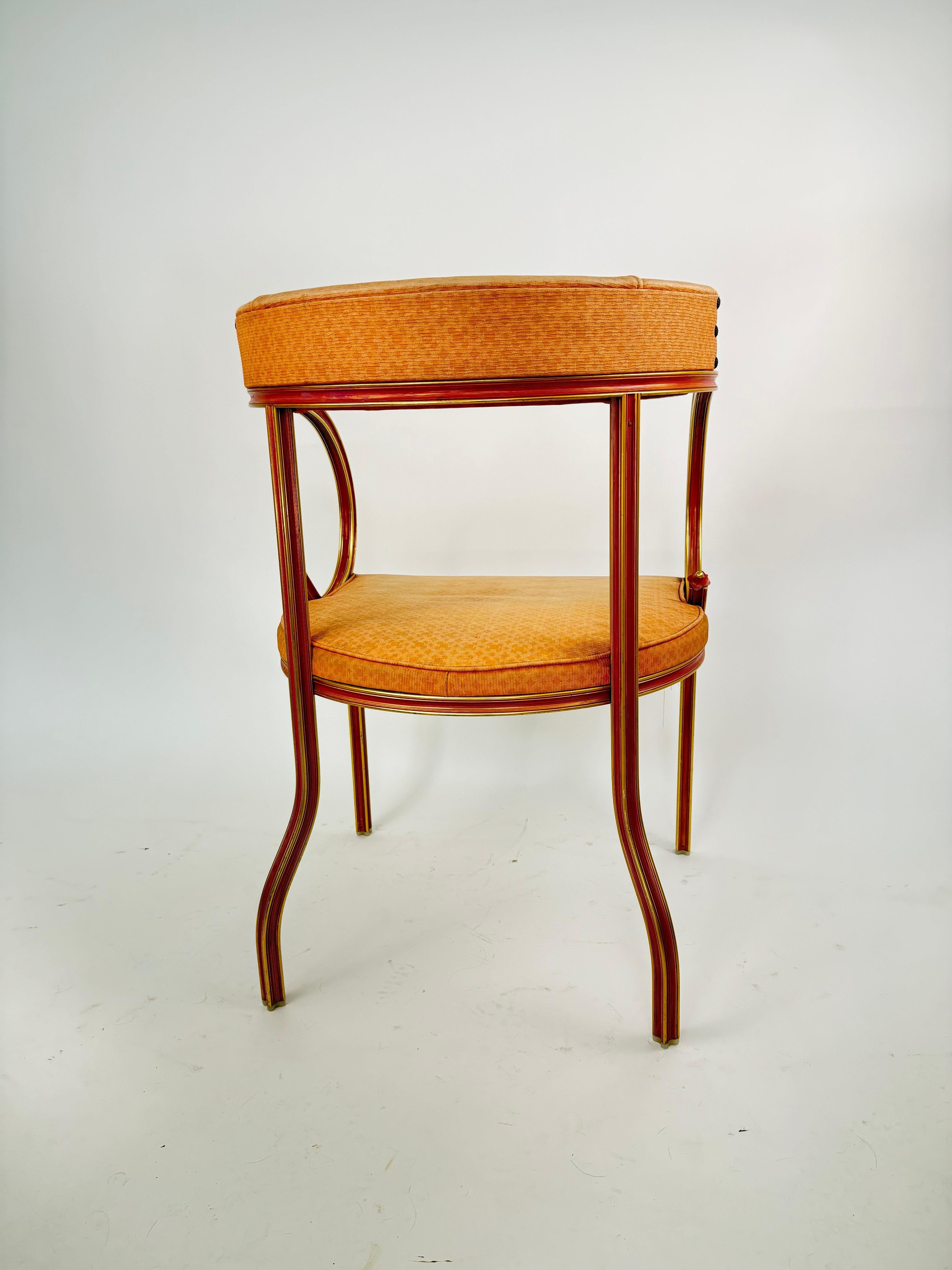 Alluminio Super Chic Pair of Art Deco Lounge Chairs by John Van Koert Cymball Line in vendita