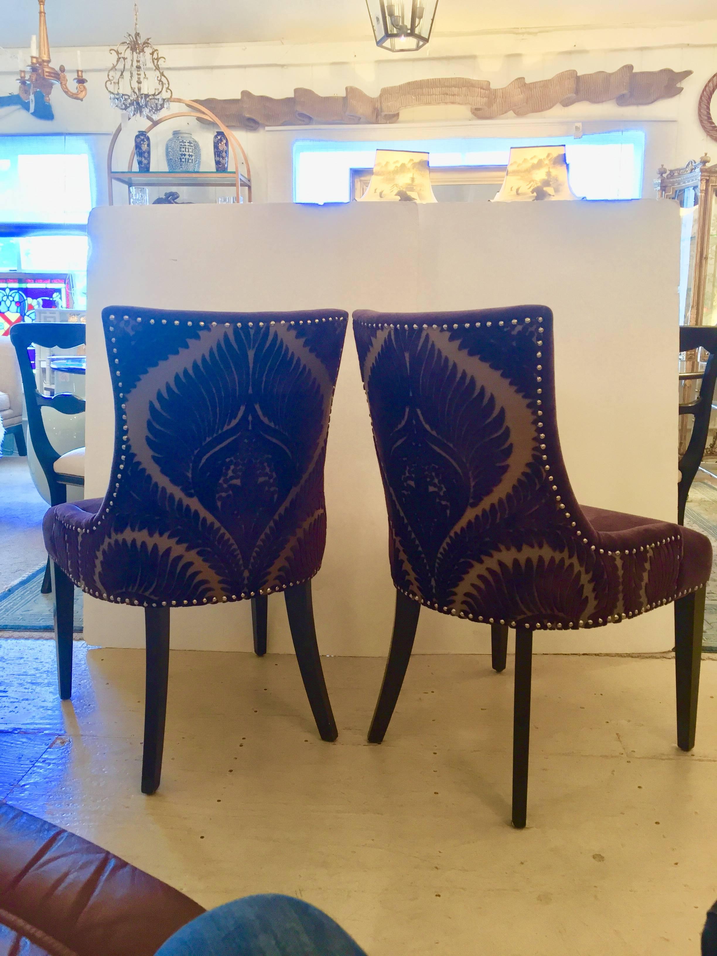 plum dining chairs