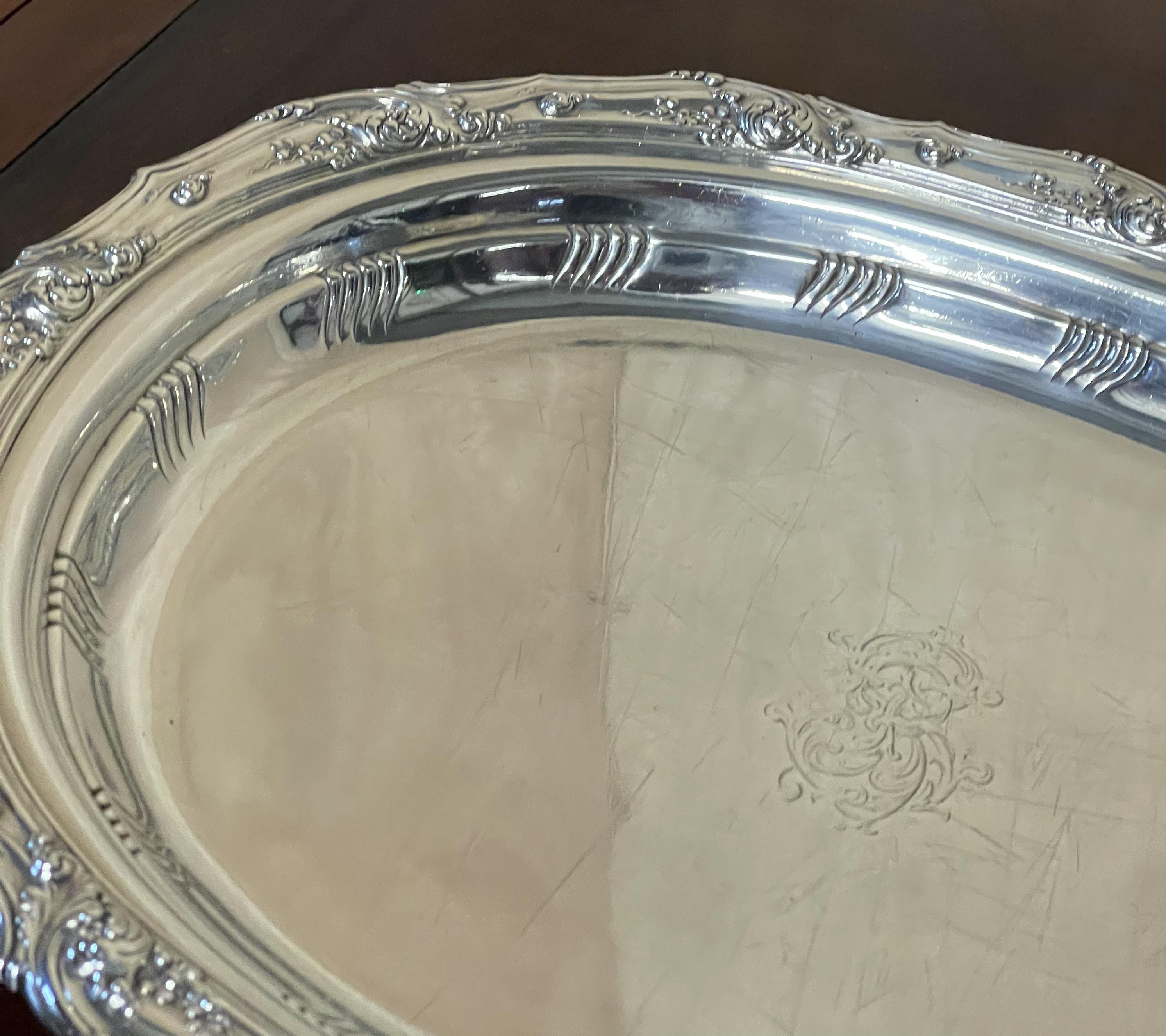 Hand-Crafted Super Collectable World Fair Chicago 1893 Antique Tiffany & Co. Sterling Tray For Sale