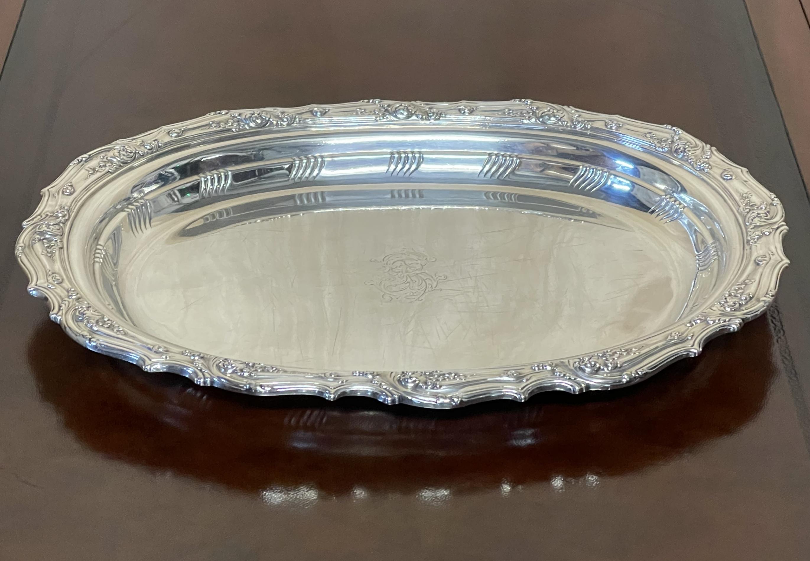 Late 19th Century Super Collectable World Fair Chicago 1893 Antique Tiffany & Co. Sterling Tray For Sale