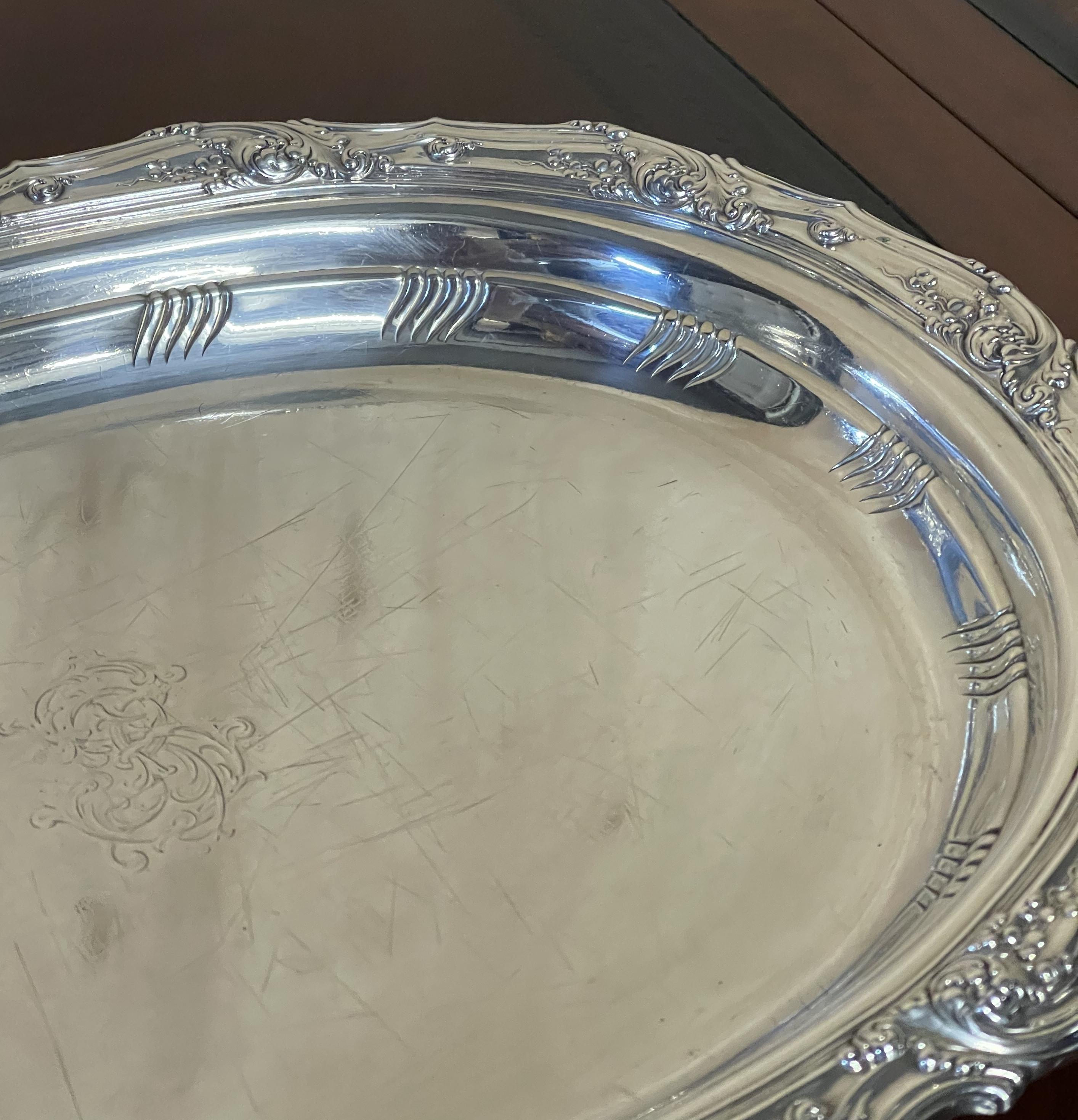 Super Collectable World Fair Chicago 1893 Antique Tiffany & Co. Sterling Tray For Sale 1