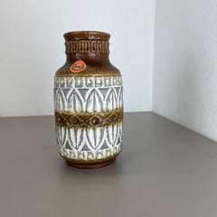 Super Colorful Fat Lava Pottery Vase by Bay Ceramics, Germany, 1970s