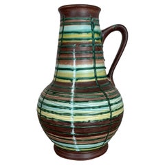 Jarrón supercolorido de 31 cm de cerámica de lava gorda de Bay Ceramics, Alemania, años 70