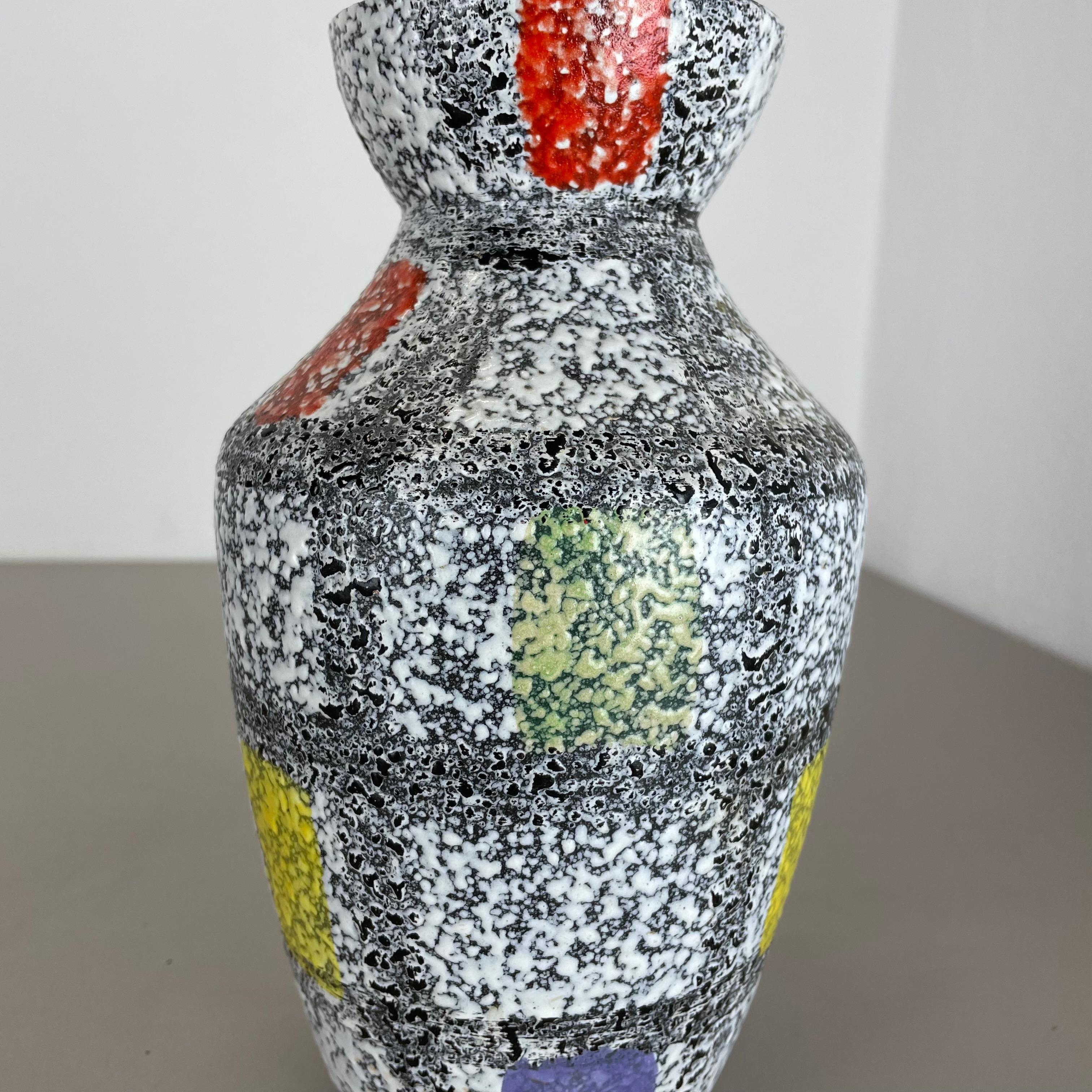 Vaso super colorato in ceramica lavica grassa 