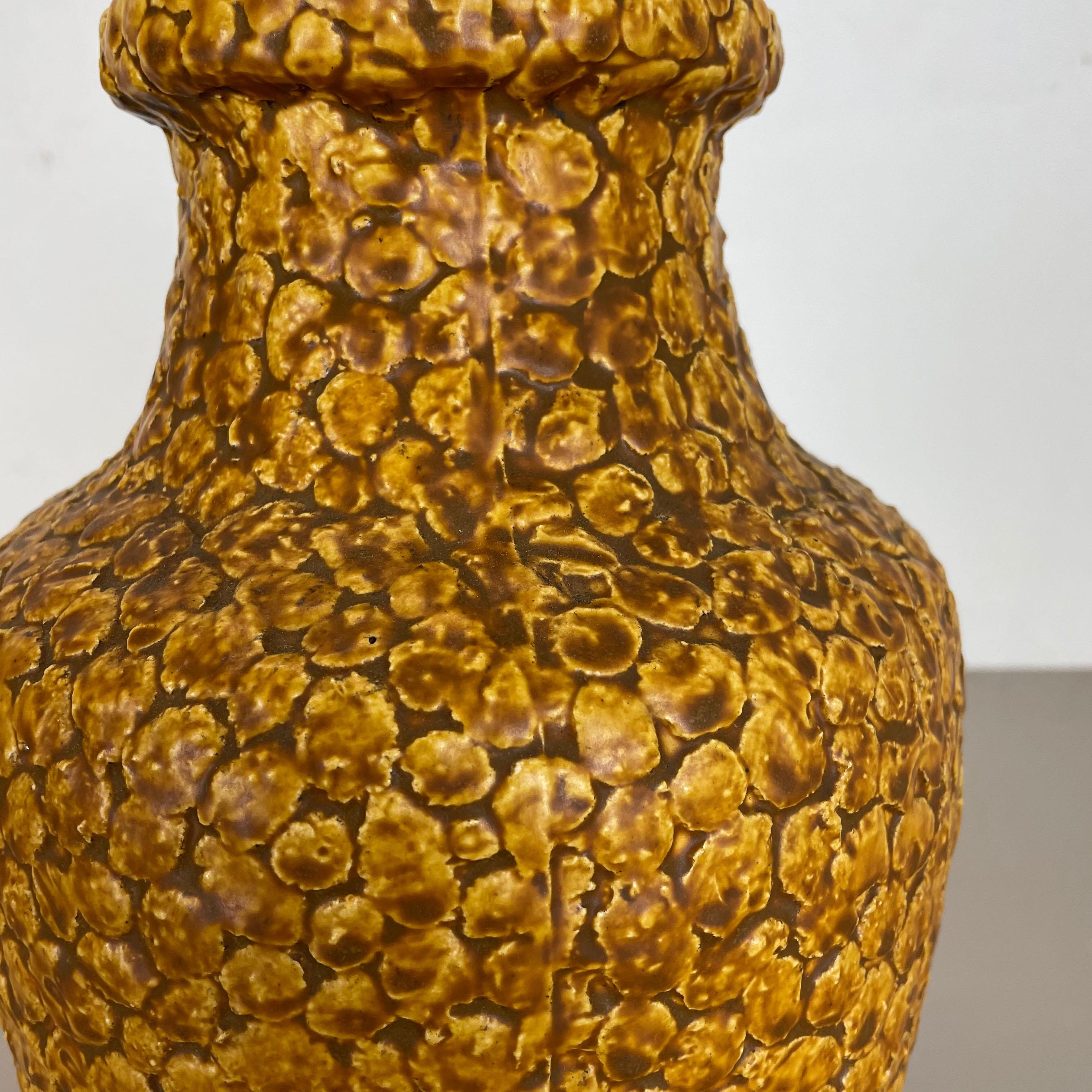 Superbe vase coloré en poterie de lave grasse «CONTURA » de Bay Ceramics, Allemagne, années 1950 en vente 4